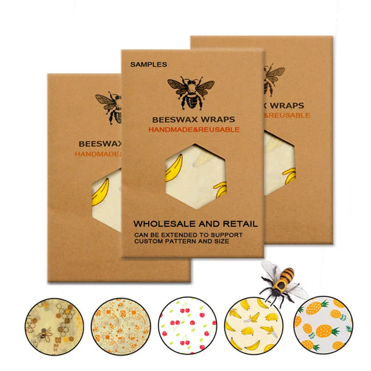Reusable Organic Beeswax Cloth Food Wrap